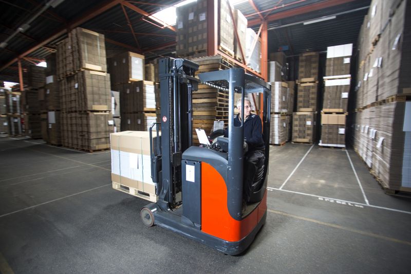 Reach trucks improve productivity with fast load handling.